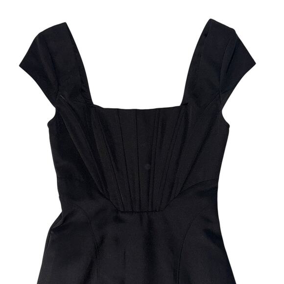 NEW NWT Staud Lotus Black Corset Maxi Dress Size 00 - Picture 5 of 13